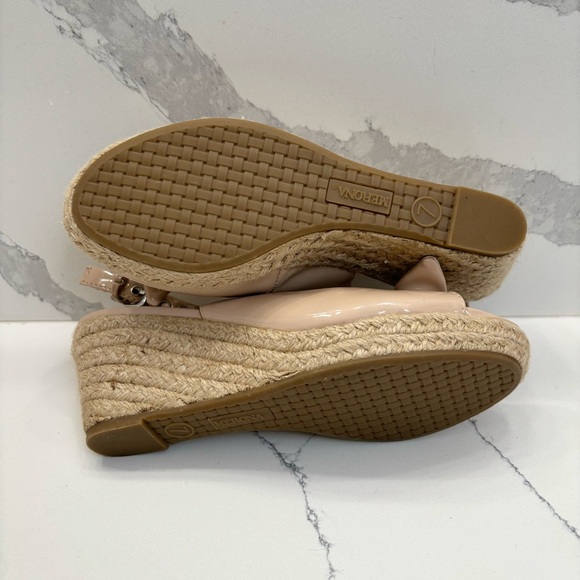 NWOT Womens 7 Merona Espadrille Wedge Peep Toe Heels - Picture 6 of 6